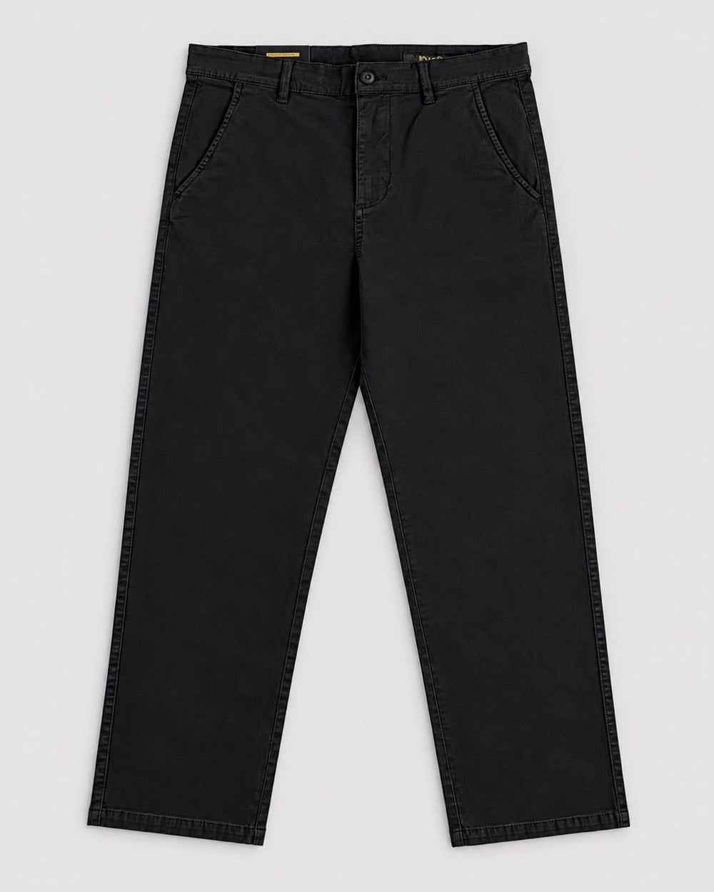 Londinese Chino Pant, pantalone chino nero (Black) con vestibilità classica, vista frontale