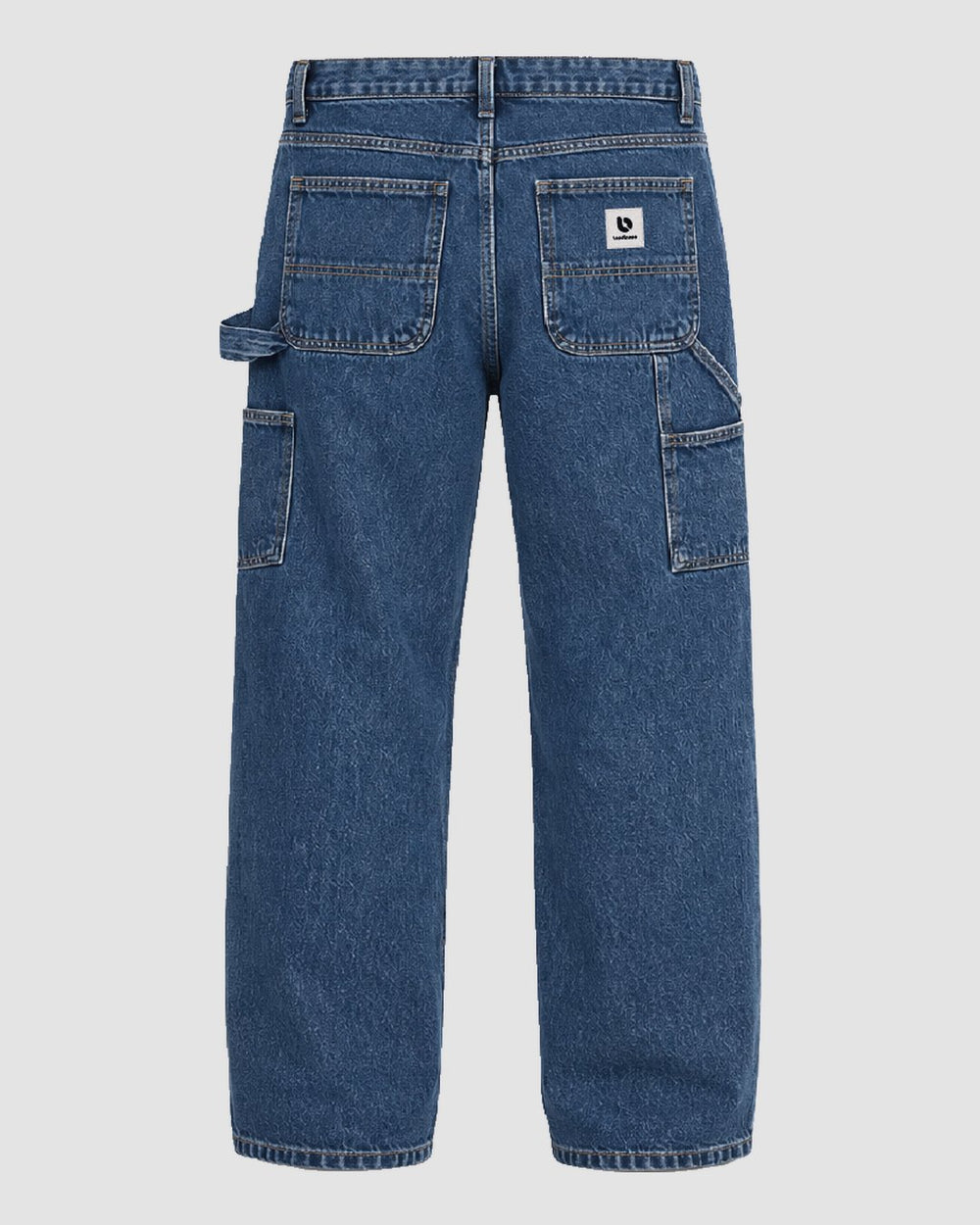 Londinese Liverpool, jeans carpenter con denim lavaggio medio (Denim), vista posteriore