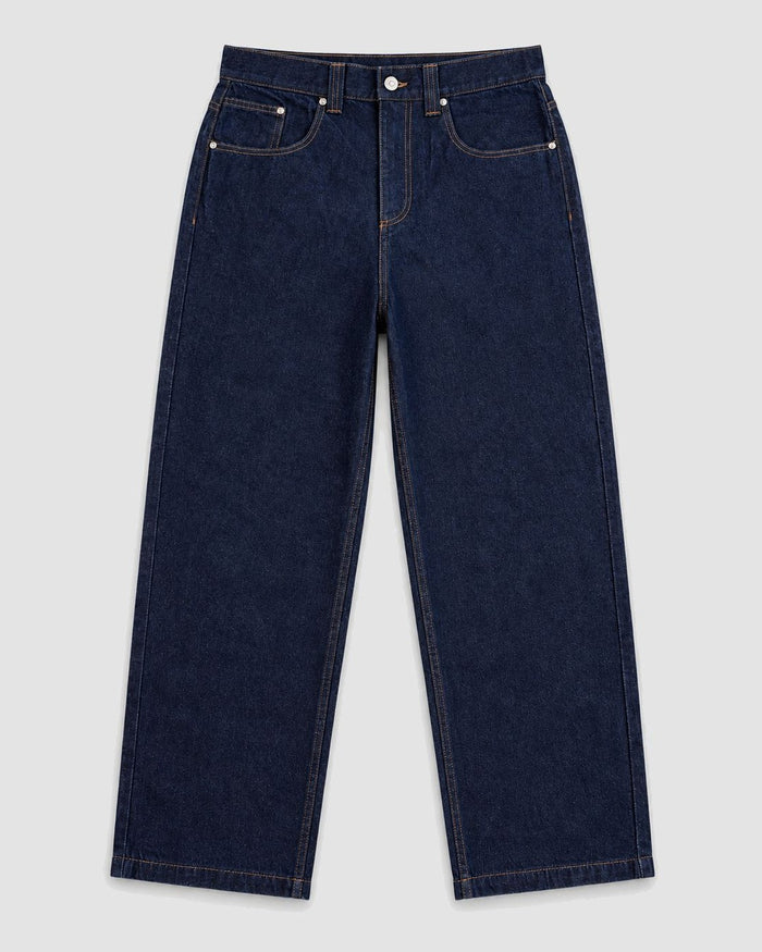 Londinese Manchester, jeans cinque tasche con vestibilità baggy, vista frontale