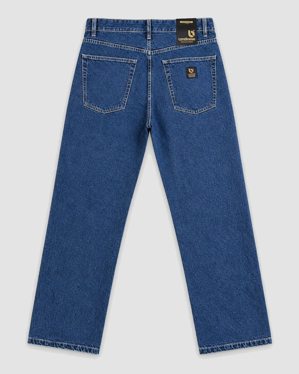 Londinese Nottingham, jeans cinque tasche con denim lavaggio medio (Denim), vista posteriore