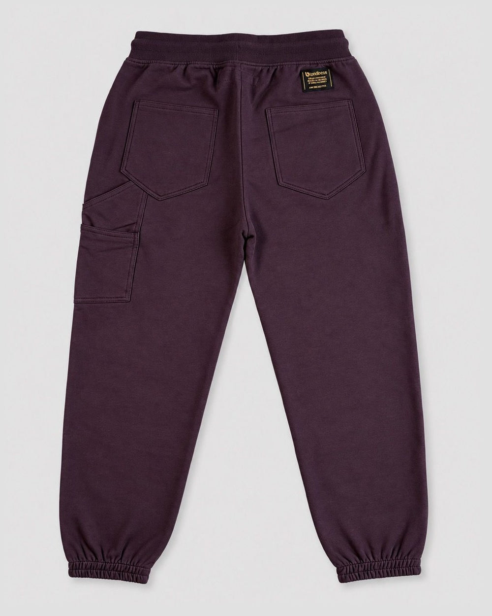 Londinese Chester Pant, pantalone in felpa prugna (Plum) della linea Chester, vista posteriore