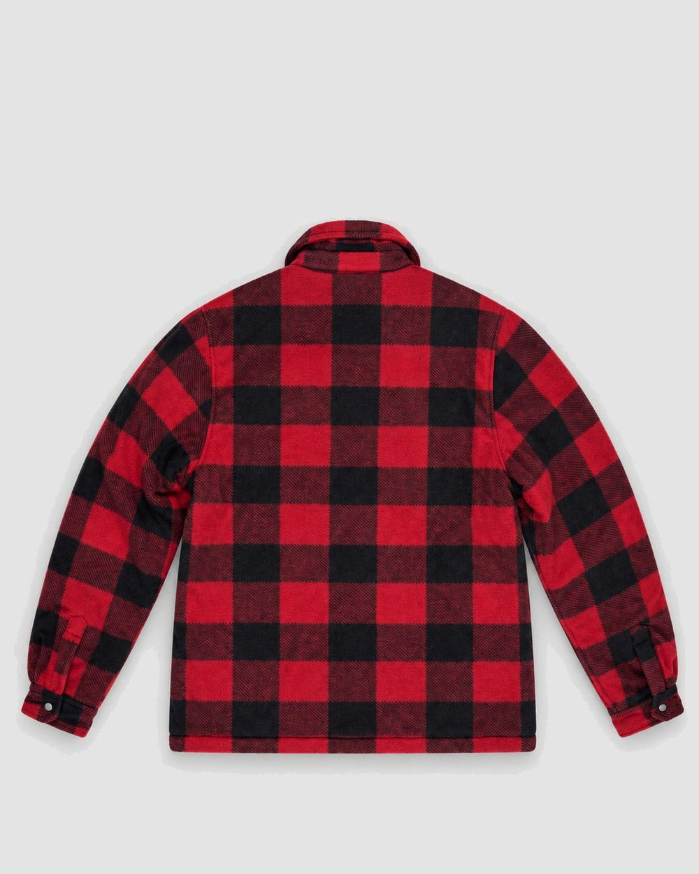 Londinese Dawson, giacca camicia rossa e nera (Red/Black) con tartan imbottito, vista posteriore