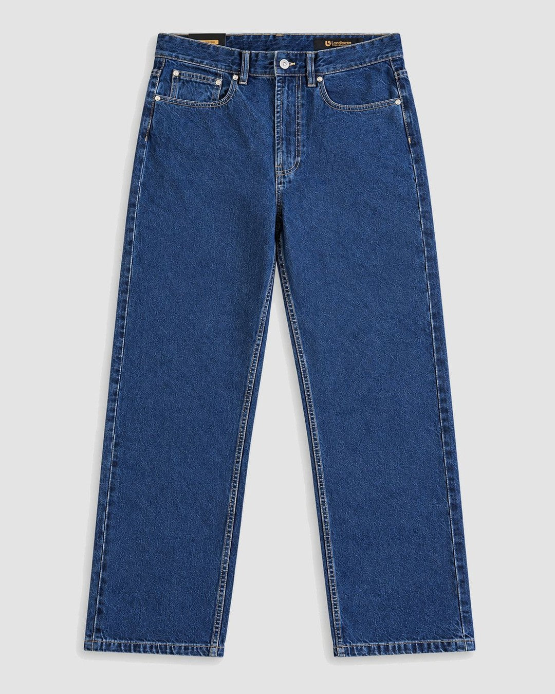 Londinese Nottingham, jeans cinque tasche con denim lavaggio medio, vista frontale