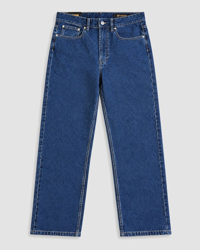 Londinese Nottingham, jeans cinque tasche con denim lavaggio medio, vista frontale